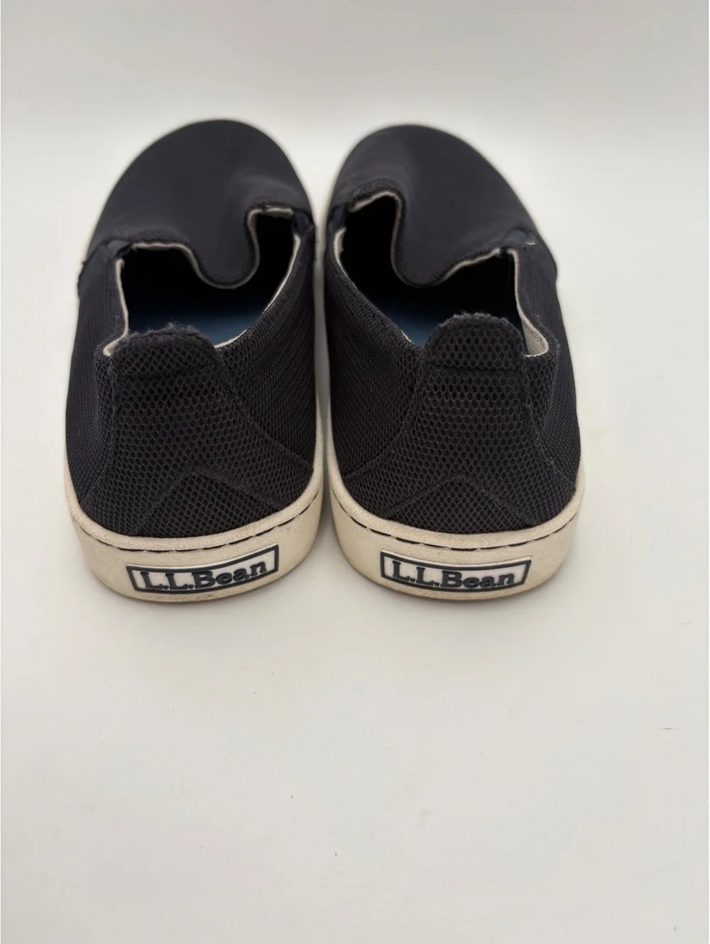 L.L.Bean Men's Size 10 Slip-On Casual Shoes Black Mesh Comfort Breathable